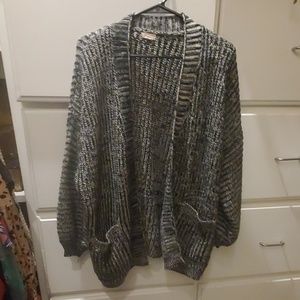 Chunky knot cardigan sweater